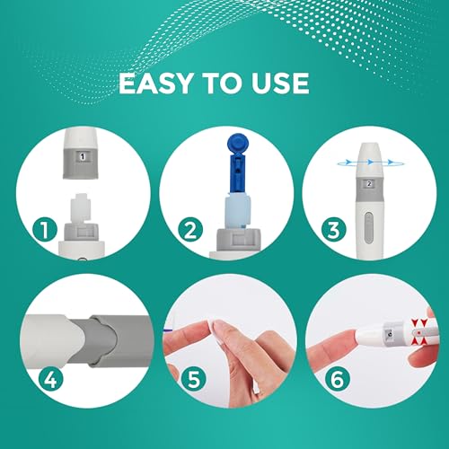 SafeFine Blood Lancets Sterile Compatible with Most Lancing Devices 28G 3mm 100 pcs/box