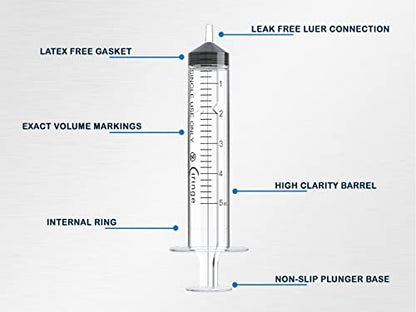 Ciringe Syringe 5ml Pack of 100