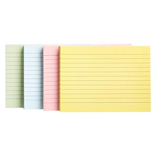 Index Cards A6 Ruled Assorted Neon Colours (Pack of 200)