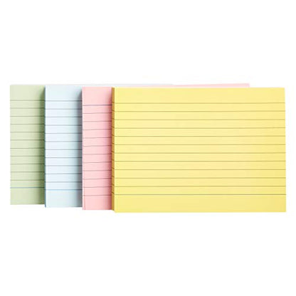 Index Cards A6 Ruled Assorted Neon Colours (Pack of 200)