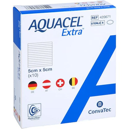 AQUACEL Extra Dressing 5x5 cm (Pack of 10)