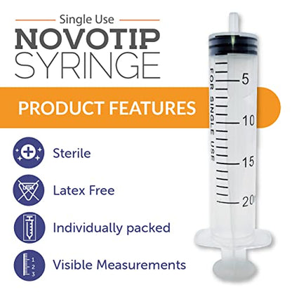 Novotip Syringe 20ml Box of 50