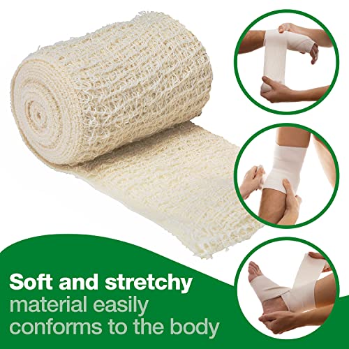 Crepe Cotton Bandages 5 cm x 4.5 m (Pack of 6) - Safety First Aid Group